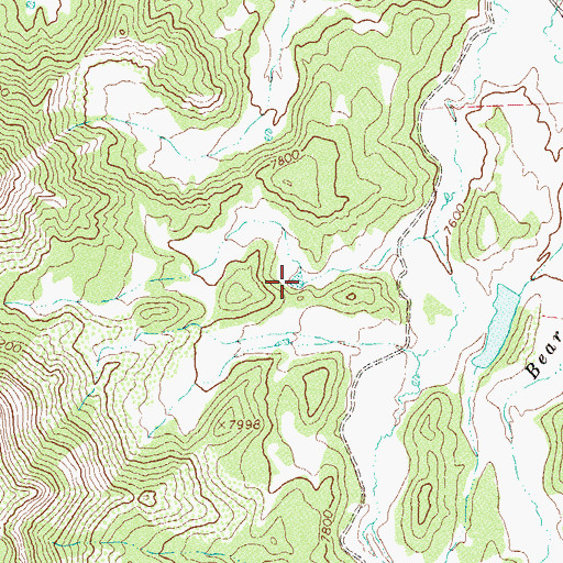 Topographic Map of Garner Reservoir, CO
