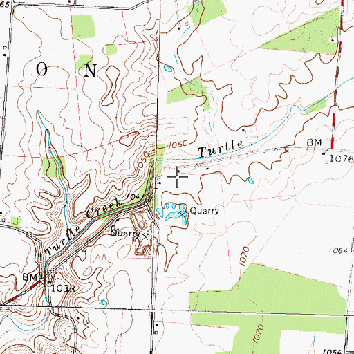 Topographic Map of Sharpsville Post Office (historical), OH