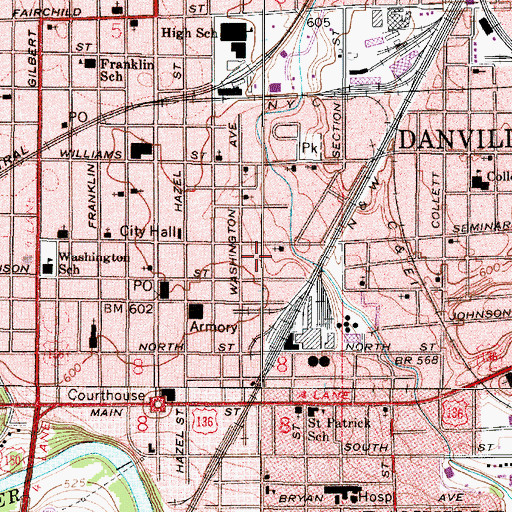 Topographic Map of Beeler Terrace, IL