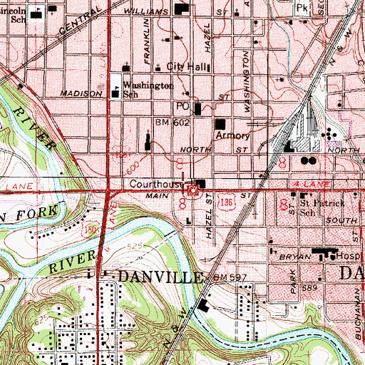 Topographic Map of Bresee Tower, IL