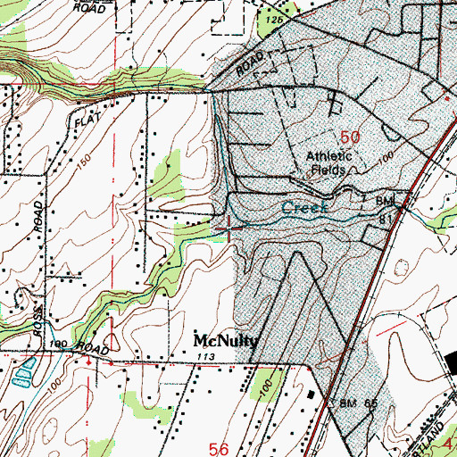 Topographic Map of North Fork McNulty Creek, OR