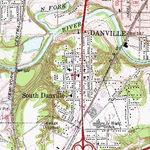 Topographic Map of First Congregational Christian Church, IL