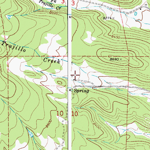 Topographic Map of Upper Reservoir Number 4 Dam, CO