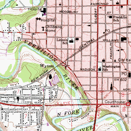 Topographic Map of Pentecostal Church of God, IL