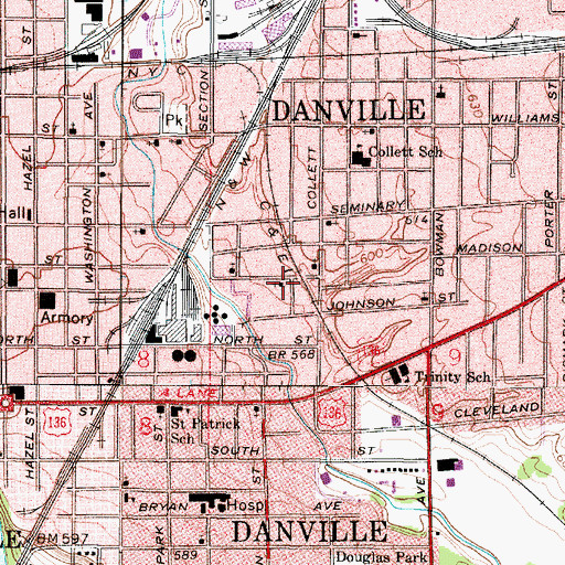Topographic Map of The Israel of God Church, IL