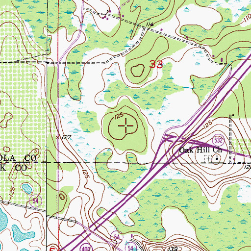 Topographic Map of ChampionsGate, FL