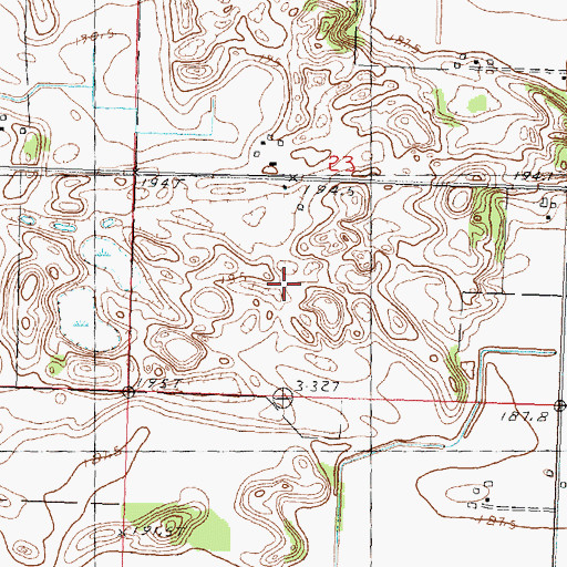 Topographic Map of Mineral Marsh Nature Preserve, IL