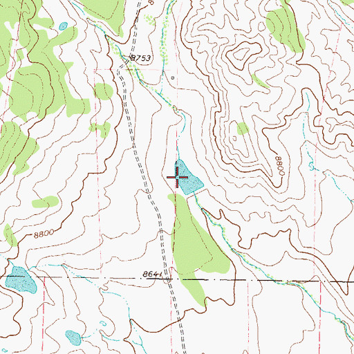 Topographic Map of E M Curry Reservoir, CO