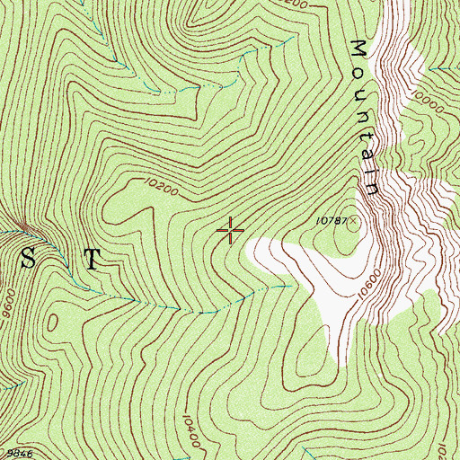 Topographic Map of Lower Big Creek Reservoir, CO