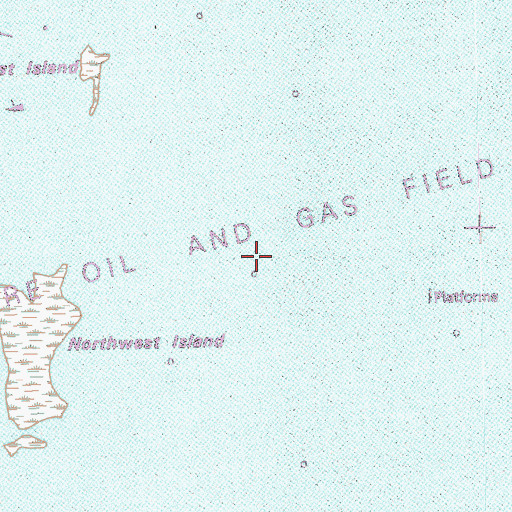 Topographic Map of Lake Barre Oil and Gas Field, LA