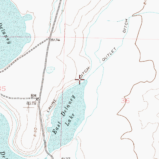 Topographic Map of Butte Dam, CO