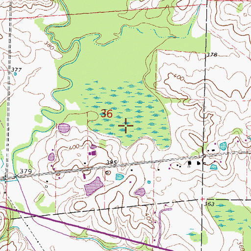 Topographic Map of Deer Pond Nature Preserve, IL