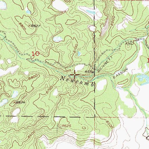 Topographic Map of Rock Dam, CO