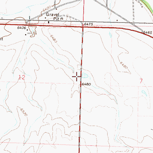 Topographic Map of Walrod Dam, CO