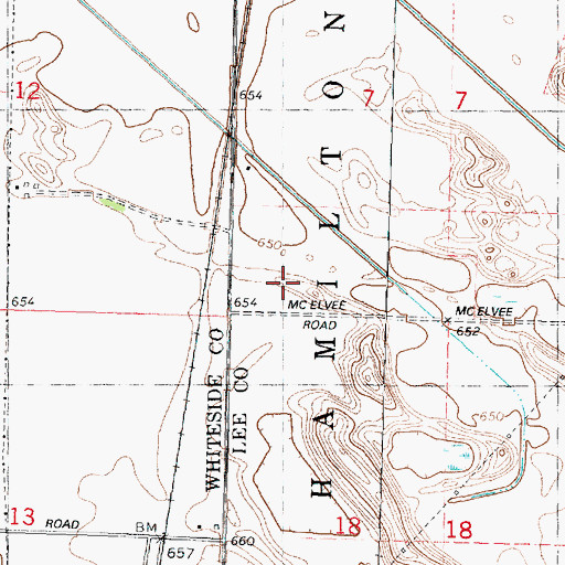 Topographic Map of Foley Sand Prairie Nature Preserve, IL