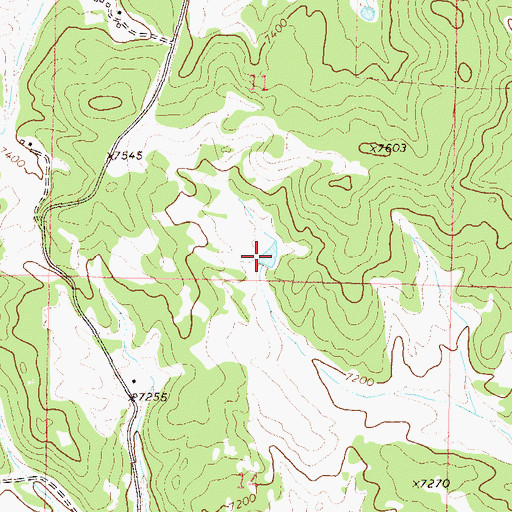 Topographic Map of Upper Robinson Reservoir, CO