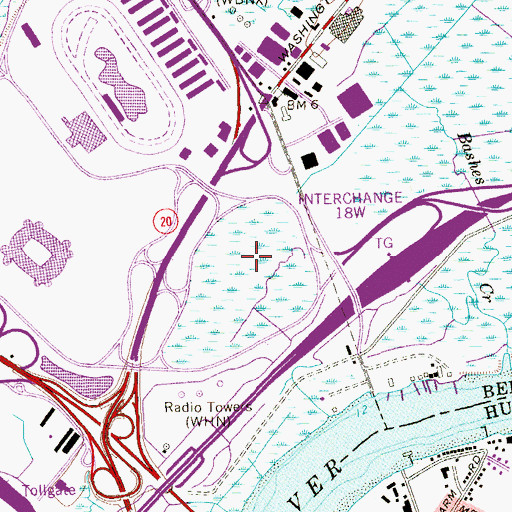 Topographic Map of Izod Center, NJ