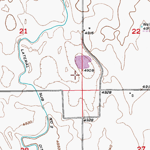 Topographic Map of Olds Dam, CO