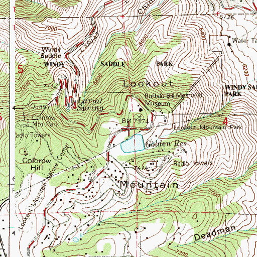 Topographic Map of Beaver Brook Number 3 Dam, CO