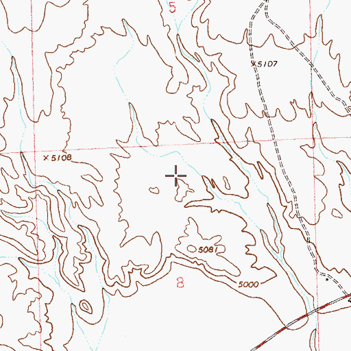 Topographic Map of Hawkin Reservoir Number 3, CO