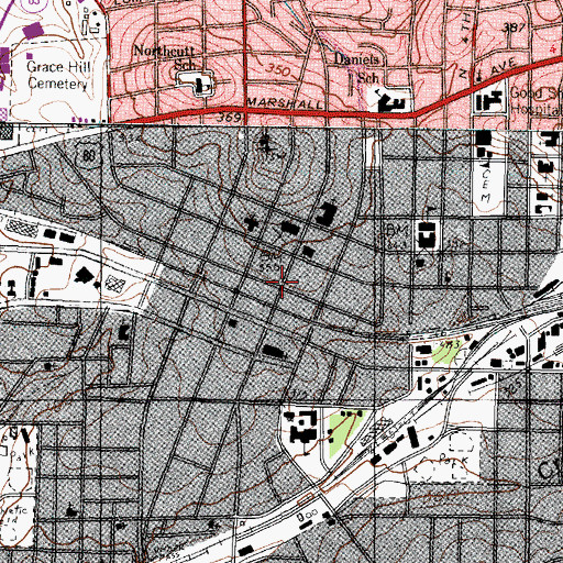 Topographic Map of Gregg County Historical Museum, TX