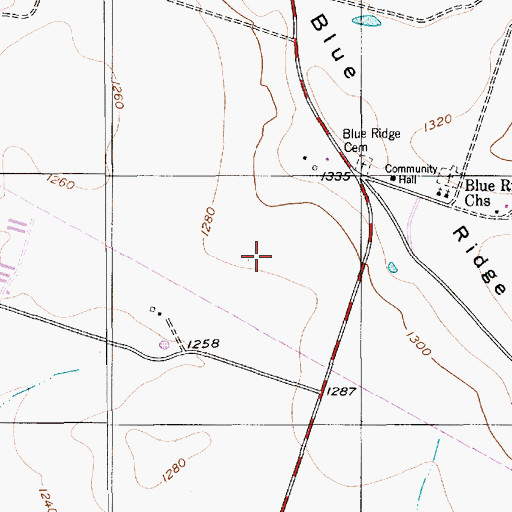 Topographic Map of Hamilton County Historical Museum, TX