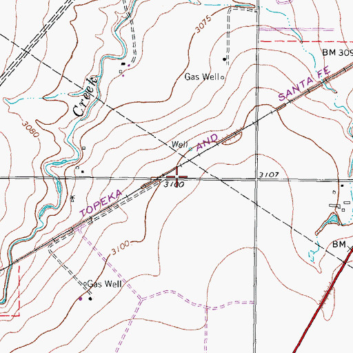 Topographic Map of Stationmasters House Museum, TX