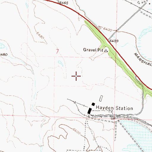 Topographic Map of Hayden Plant Evaporation Pond Dam, CO