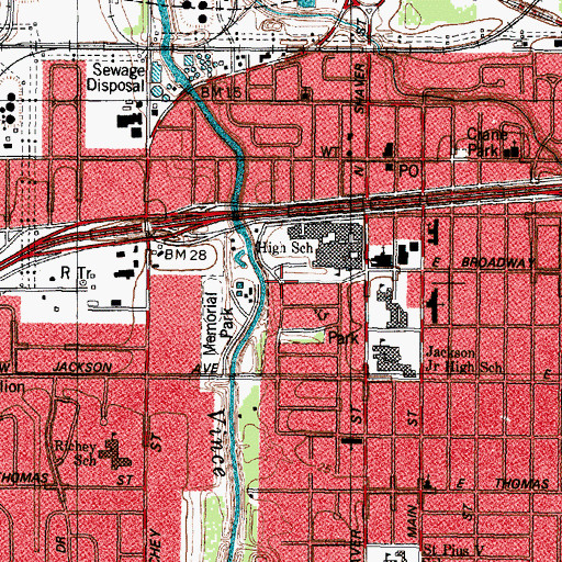 Topographic Map of Pasadena Historical Museum, TX