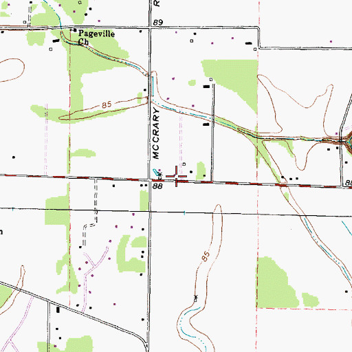 Topographic Map of The Museum of Southern History, TX