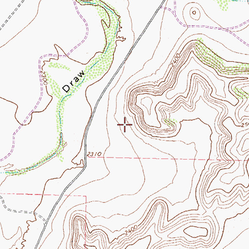Topographic Map of Crockett County Museum, TX