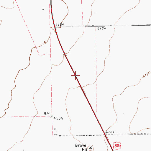 Topographic Map of XIT Museum, TX