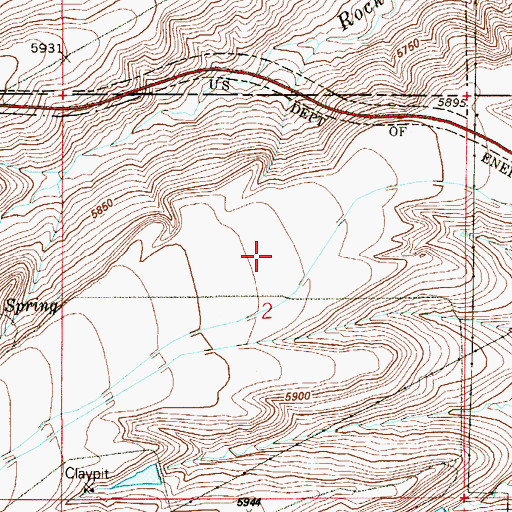 Topographic Map of AEC-North Walnut Creek Reservoir Dam, CO