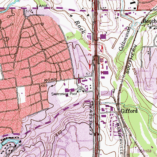 Topographic Map of Dallas Memorial Center for Holocaust Studies, TX