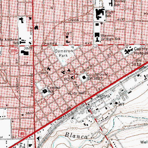 Topographic Map of Deaf Smith County Historical Museum, TX