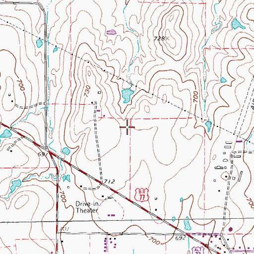 Topographic Map of Daughters of the American Revolution Museum, TX