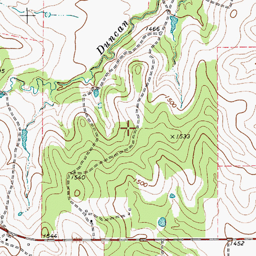 Topographic Map of Comanche County Museum, TX