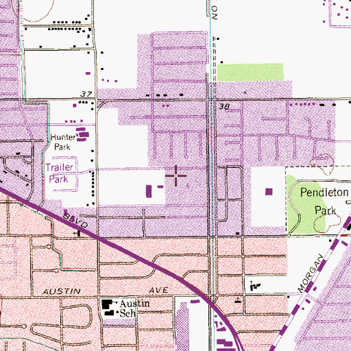 Topographic Map of Rio Grande Valley Museum, TX