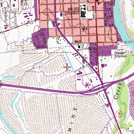 Topographic Map of Alley Log Cabin and Antique Tool Museum, TX