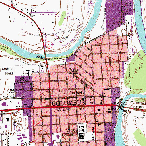 Topographic Map of Keith-Traylor Museum, TX