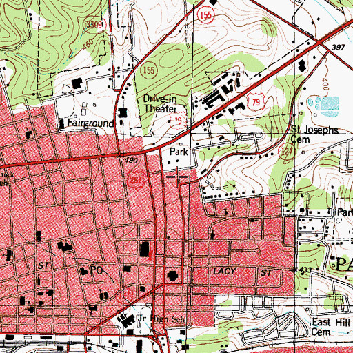 Topographic Map of Howard House Museum, TX