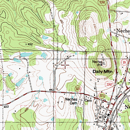 Topographic Map of McDonald Museum, TX