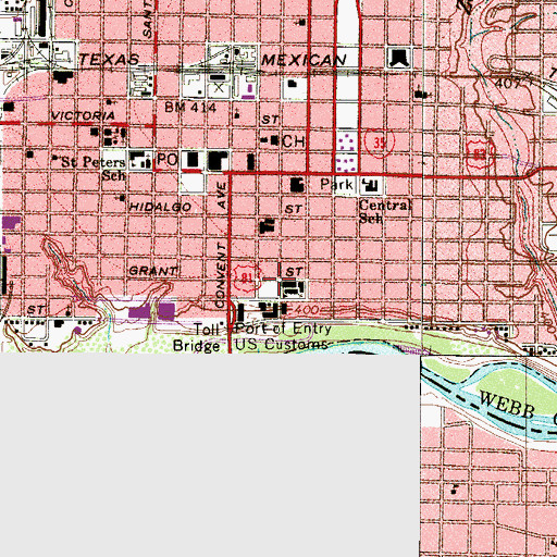 Topographic Map of Republic of the Rio Grande Museum, TX