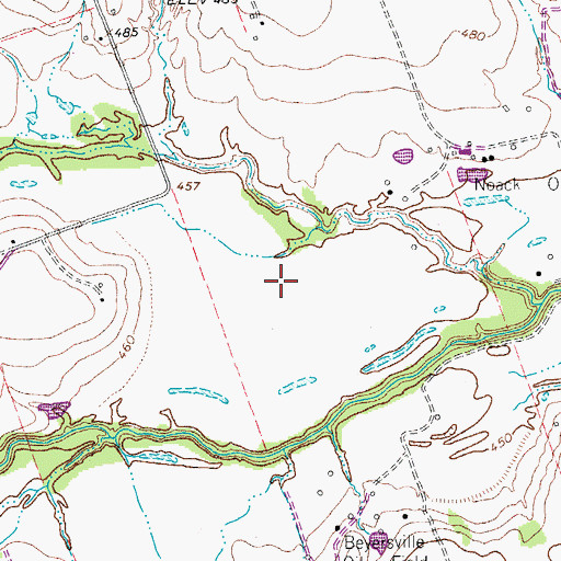 Topographic Map of Coupland Museum, TX