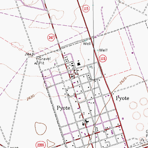 Topographic Map of Rattlesnake Bomber Base Museum, TX