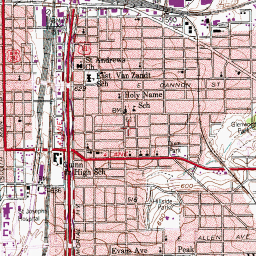 Topographic Map of Tarrant County Black Historical and Genealogical Museum, TX