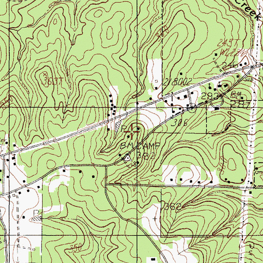 Topographic Map of Heritage Village Museum, TX