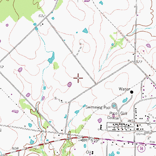 Topographic Map of Van Area Oil and Historical Museum, TX