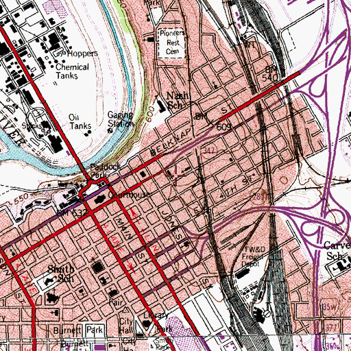 Topographic Map of Pate Museum of Transportation, TX
