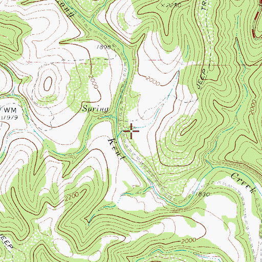 Topographic Map of Real County Historical Museum, TX
